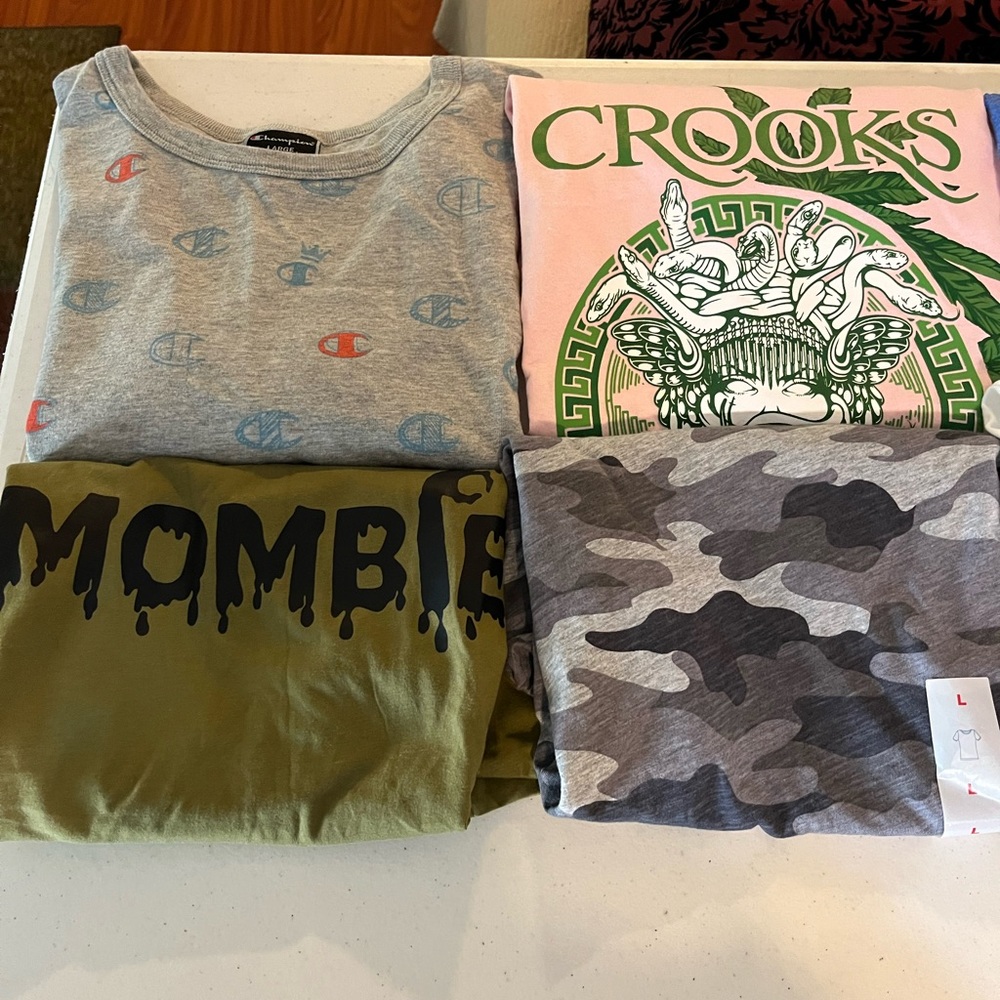 10 Assorted T Shirts L/XL